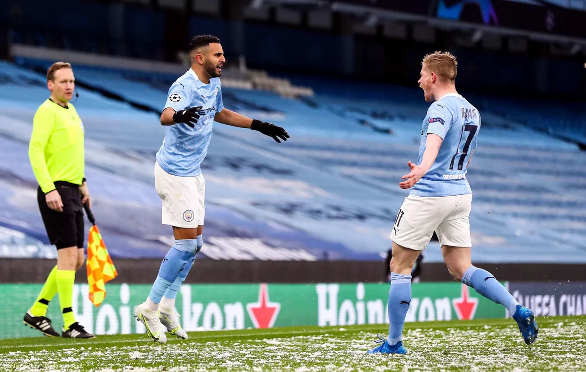 Riyad Mahrez et Kevin De Bruyne, Man City-Paris