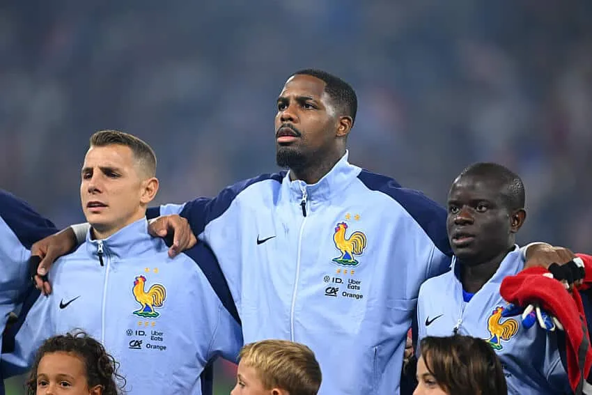 Mike Maignan, Lucas Digne, N'Golo Kanté, France