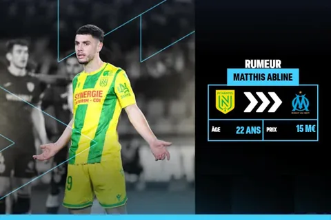 Mercato OM : Nantes veut “rendre fou Marseille” avec Matthis Abline