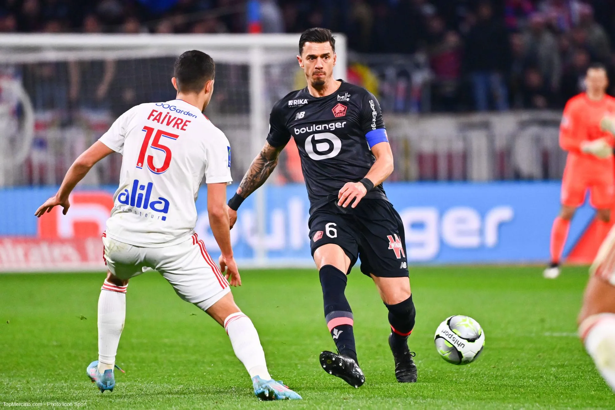 José Fonte, match Olympique Lyonnais-Lille LOSC