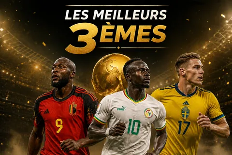 Le classement actualisé des meilleurs 3es de la Coupe du monde 2026 et les critères pour les départager