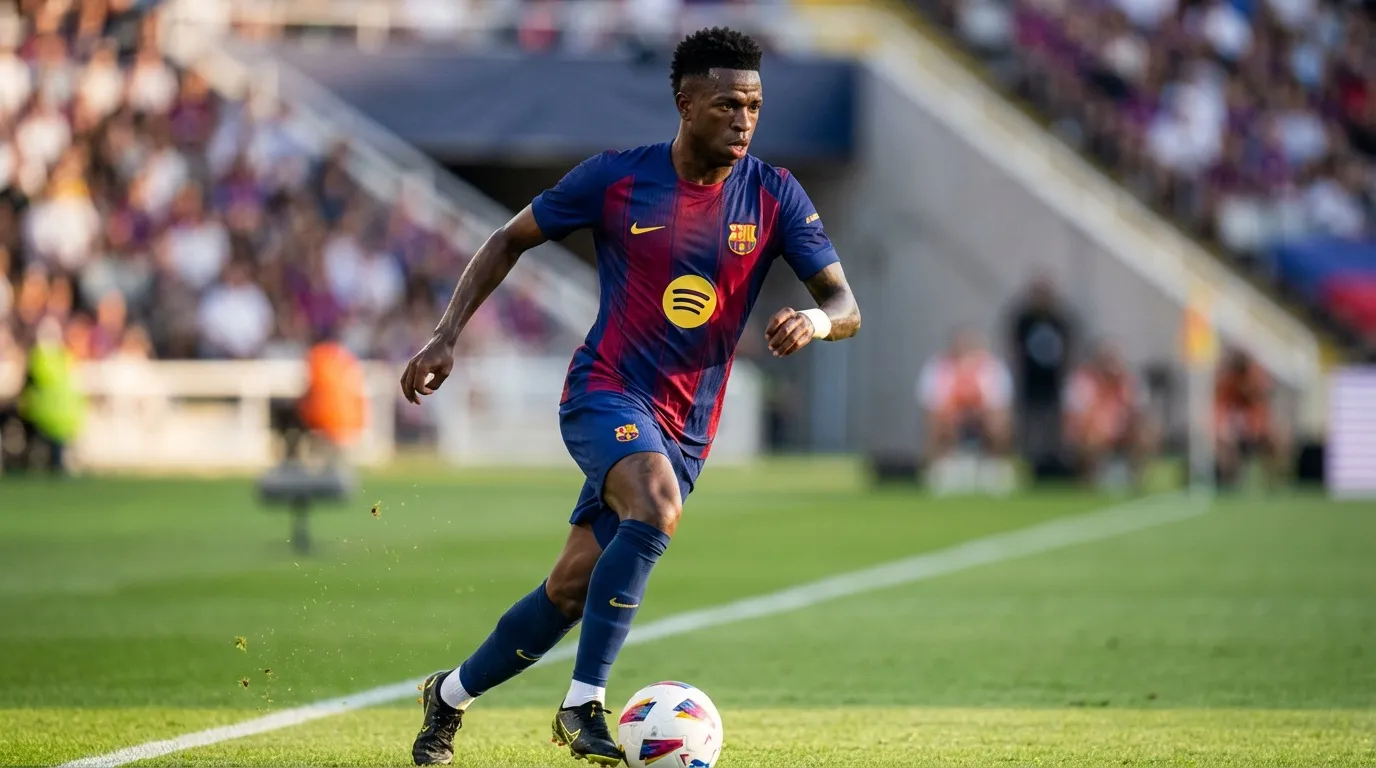 Vinicius FC Barcelone - Nano Banana Pro (IA)