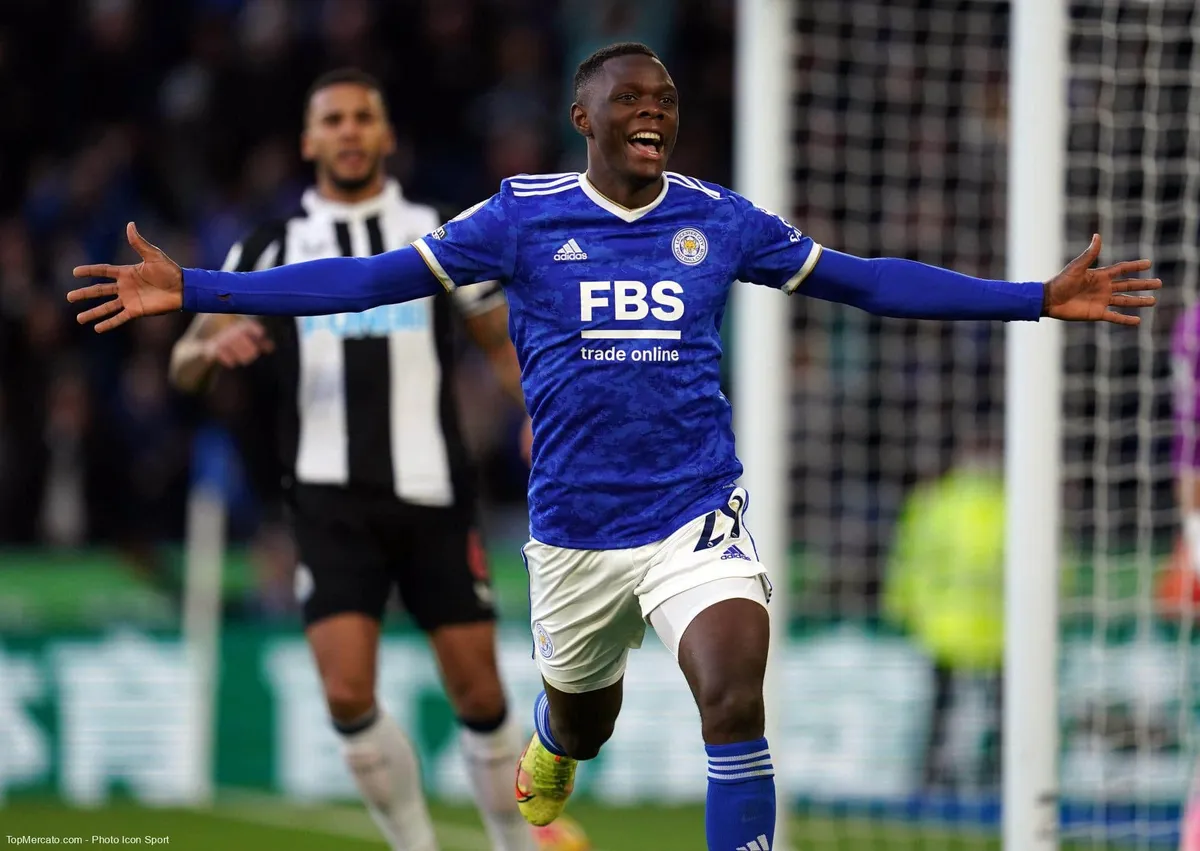 Patson Daka, match Leicester City-Newcastle