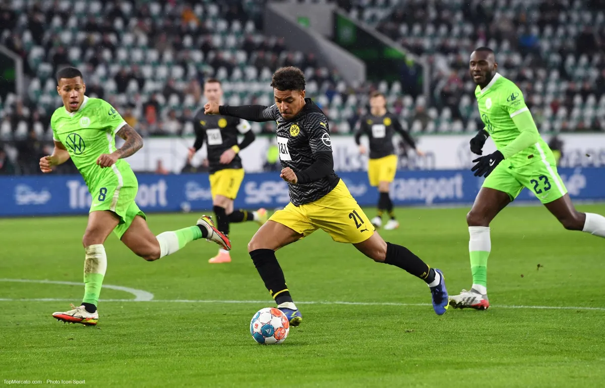 Donyell Malen, match Wolfsburg-BVB Borussia Dortmund