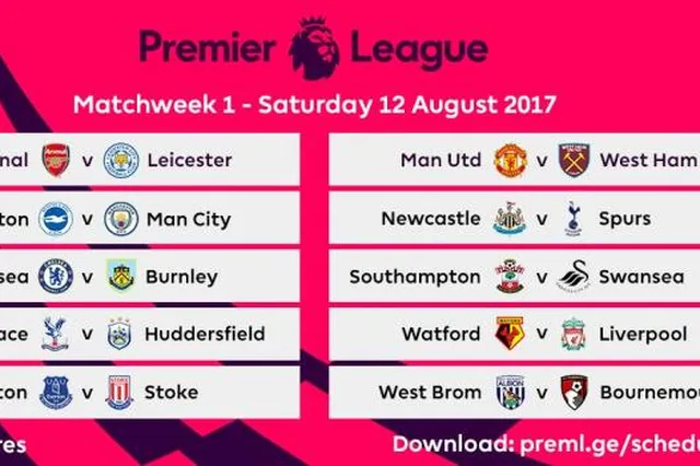 Premier League : le programme de la 1ère journée révélé !