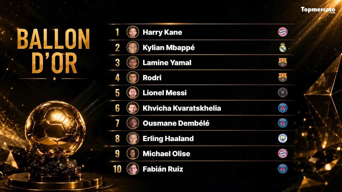 Classement Ballon d'Or