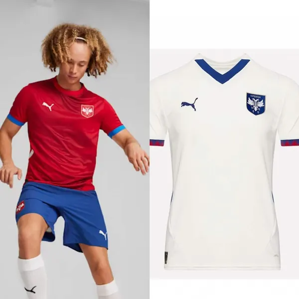 Maillot Serbie Euro 2024 domicile extérieur