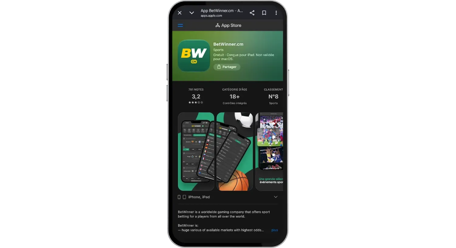 app betwinner ios