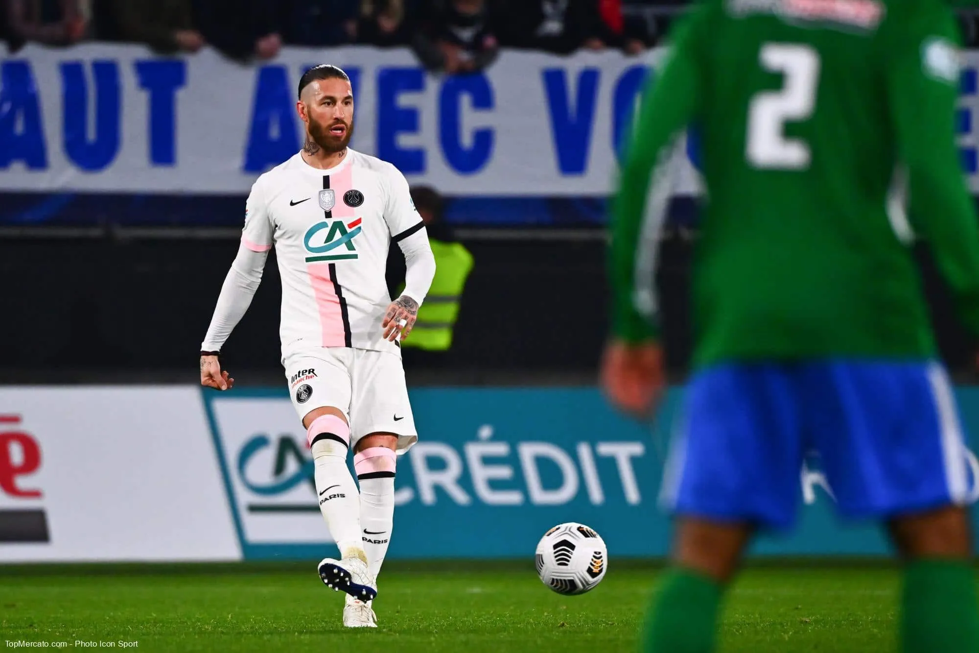 Sergio Ramos, match Feignies Aulnoye-PSG Paris Saint-Germain