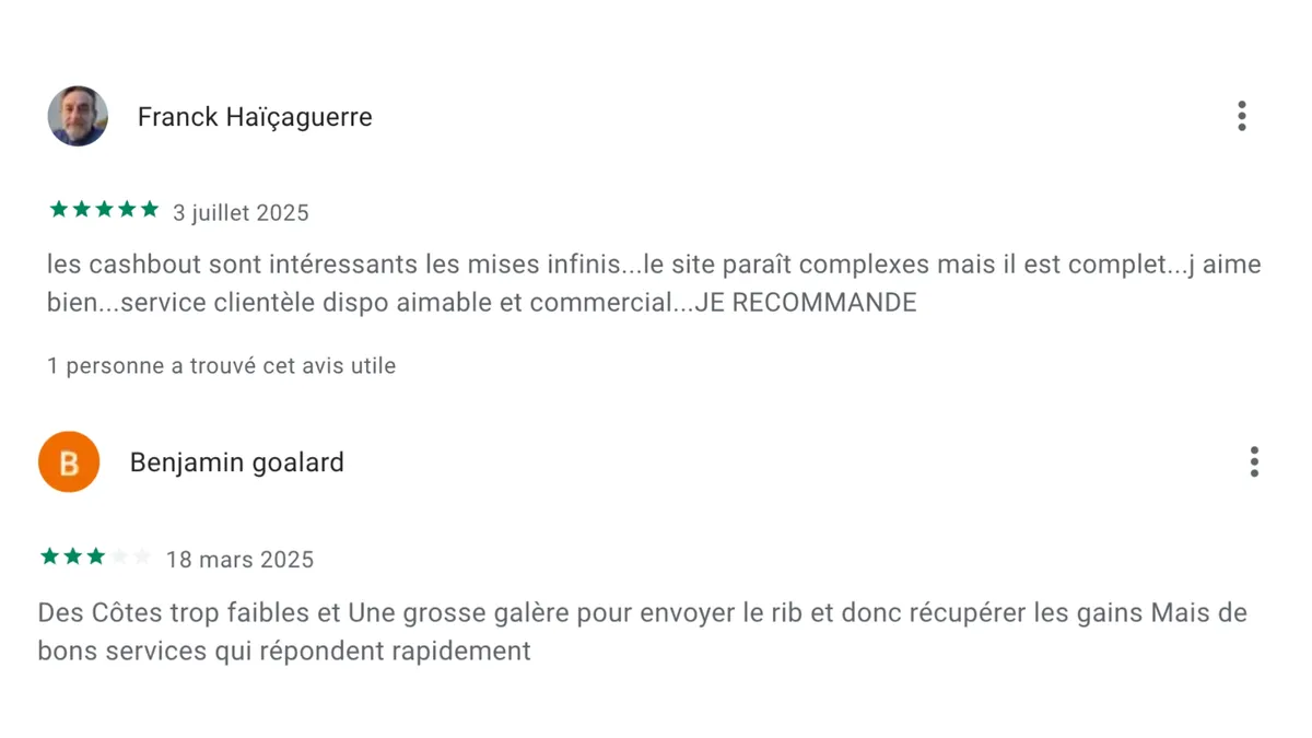 Les avis sur l'application PMU Android sont globalement positifs