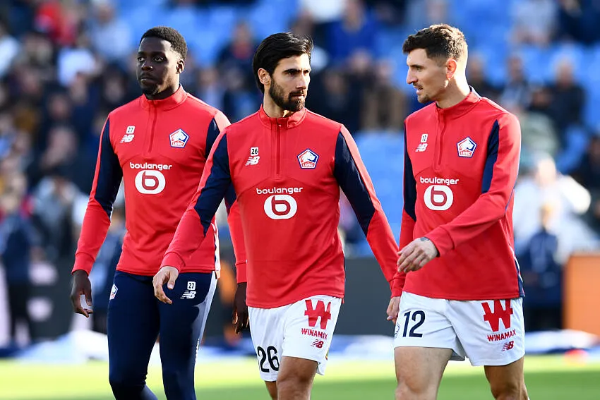 Mohamed Bayo, André Gomes et Thomas Meunier, LOSC