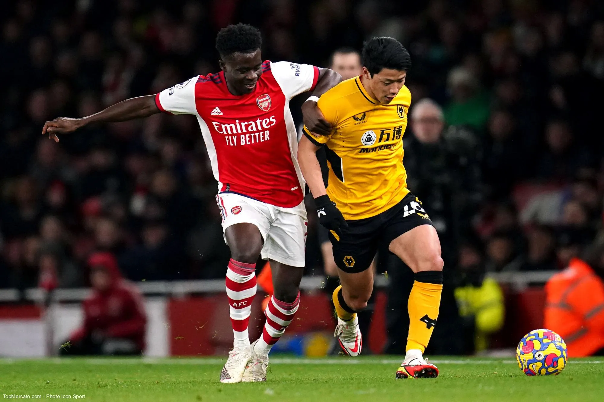 Bukayo Saka, match Arsenal-Wolverhampton