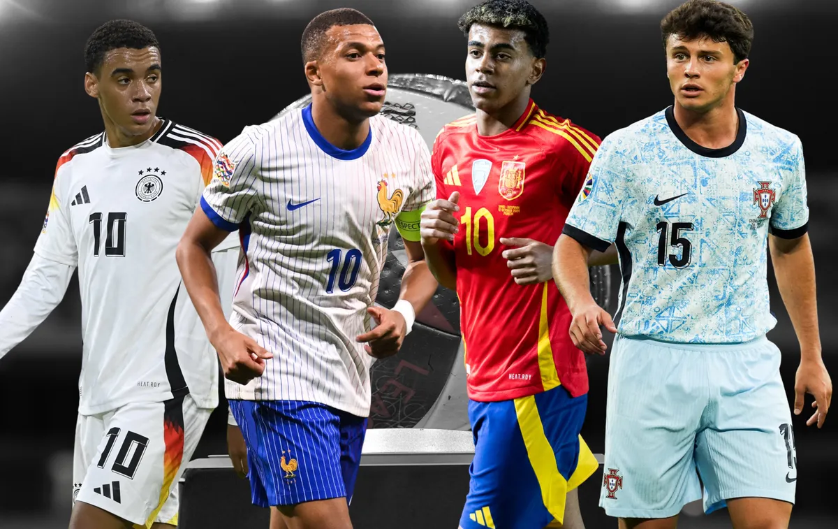 Jamal Musiala, Kylian Mbappé, Lamine Yamal, Joao Neves