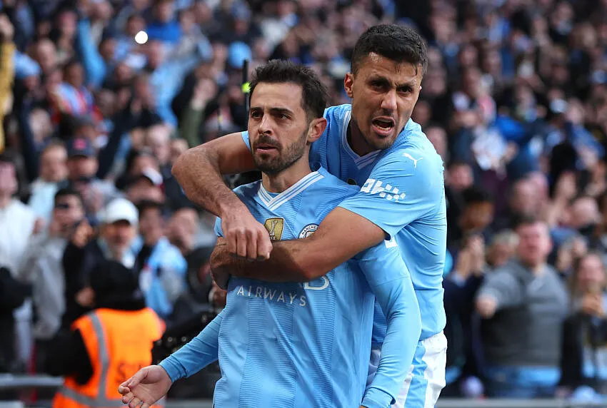 Bernardo Silva et Rodri, Manchester City