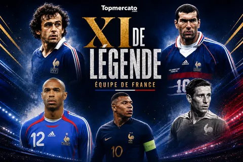 Compose ton onze des légendes de l’équipe de France