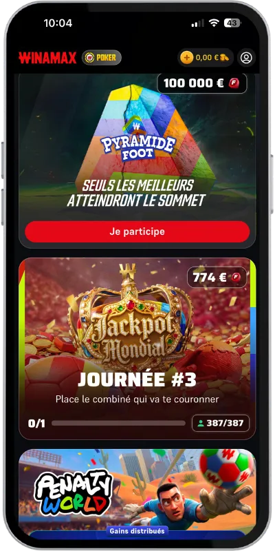 Les offres Winamax pour la Coupe du Monde