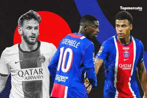 PSG : le trio Dembélé-Kvaratskhelia-Doué vers une prolongation, les détails de leurs futurs contrats