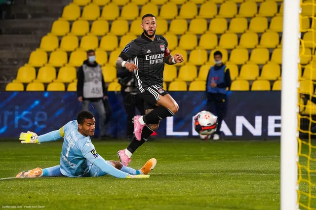 Ligue 1 : l’OL gagne à Nantes sur un doublé de Depay