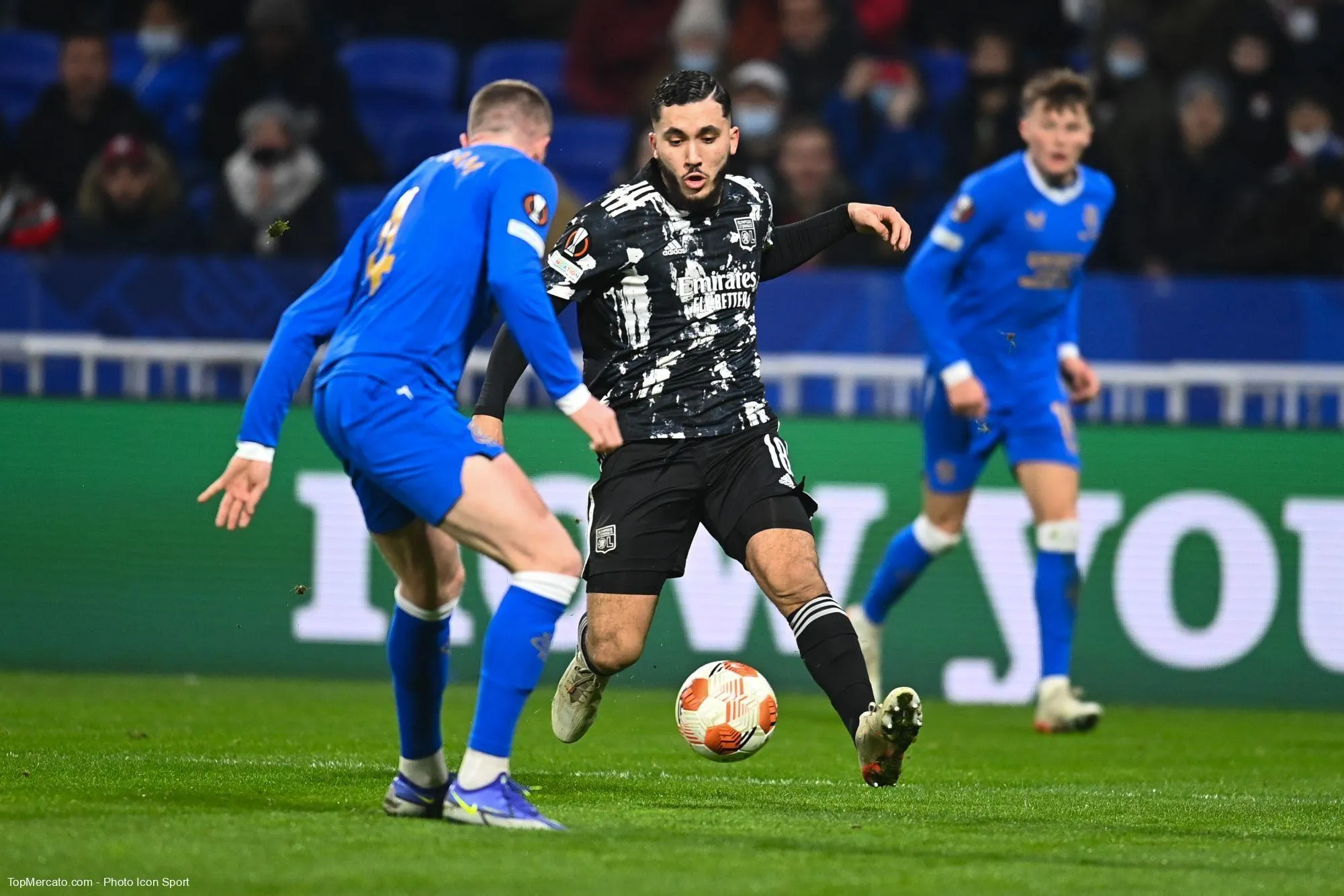 Rayan Cherki, match OL Olympique Lyonnais-Glasgow Rangers