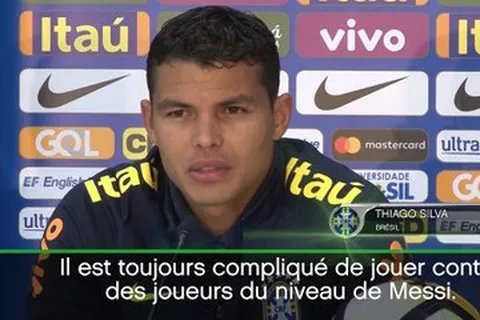 Brésil, Thiago Silva : “Toujours difficile d’affronter Messi”