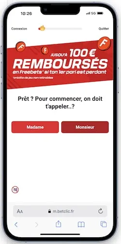 Ouvrez un compte sur Betclic