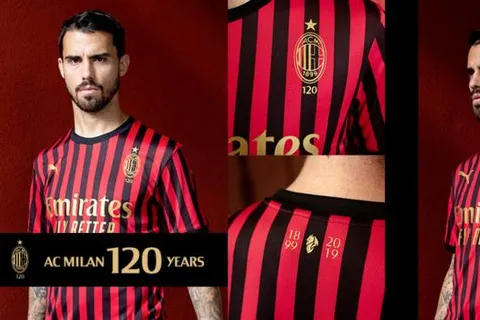 Milan AC : un nouveau maillot pour les 120 ans du club