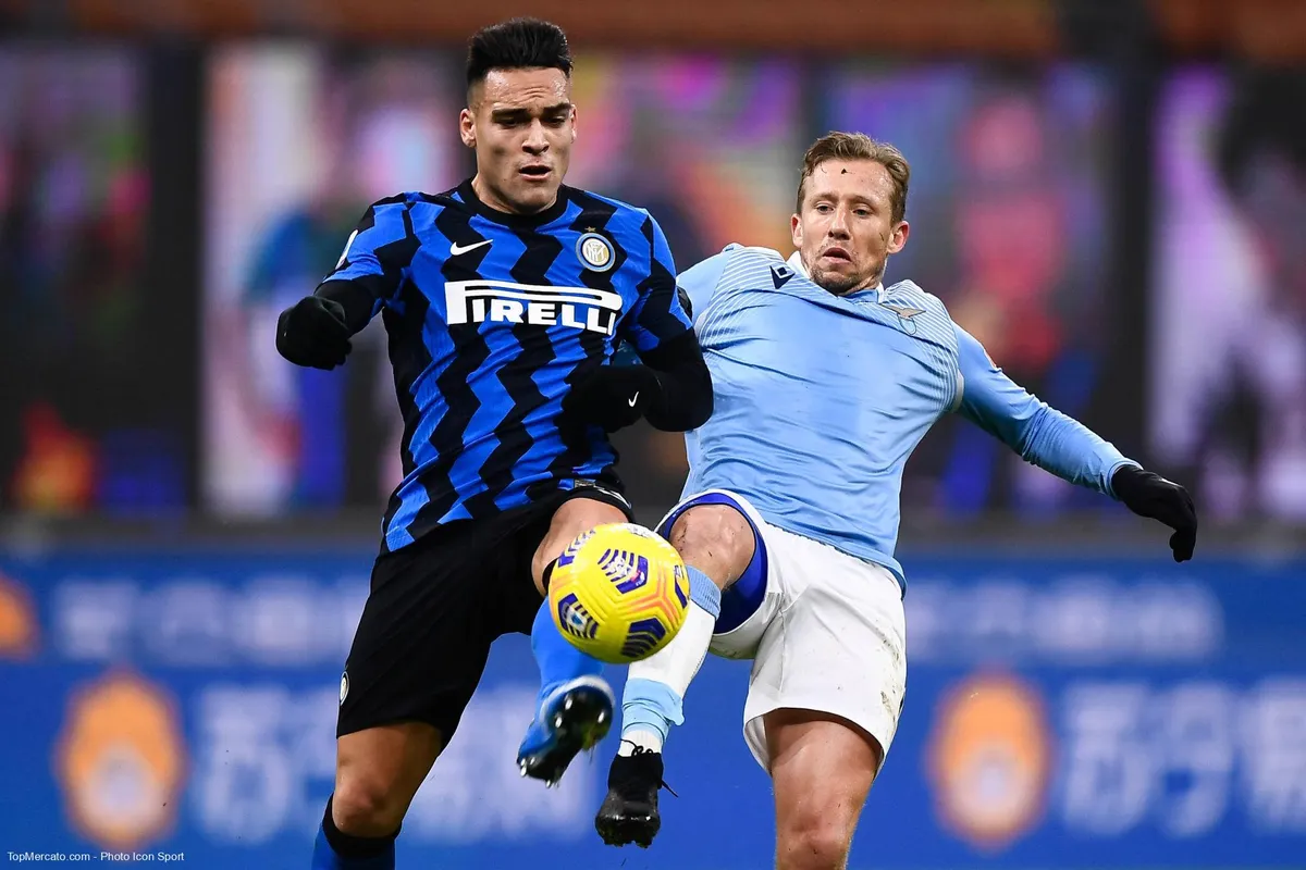 Lautaro Martinez, match Lazio Rome - Inter Milan