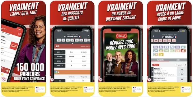Application mobile ZEturf