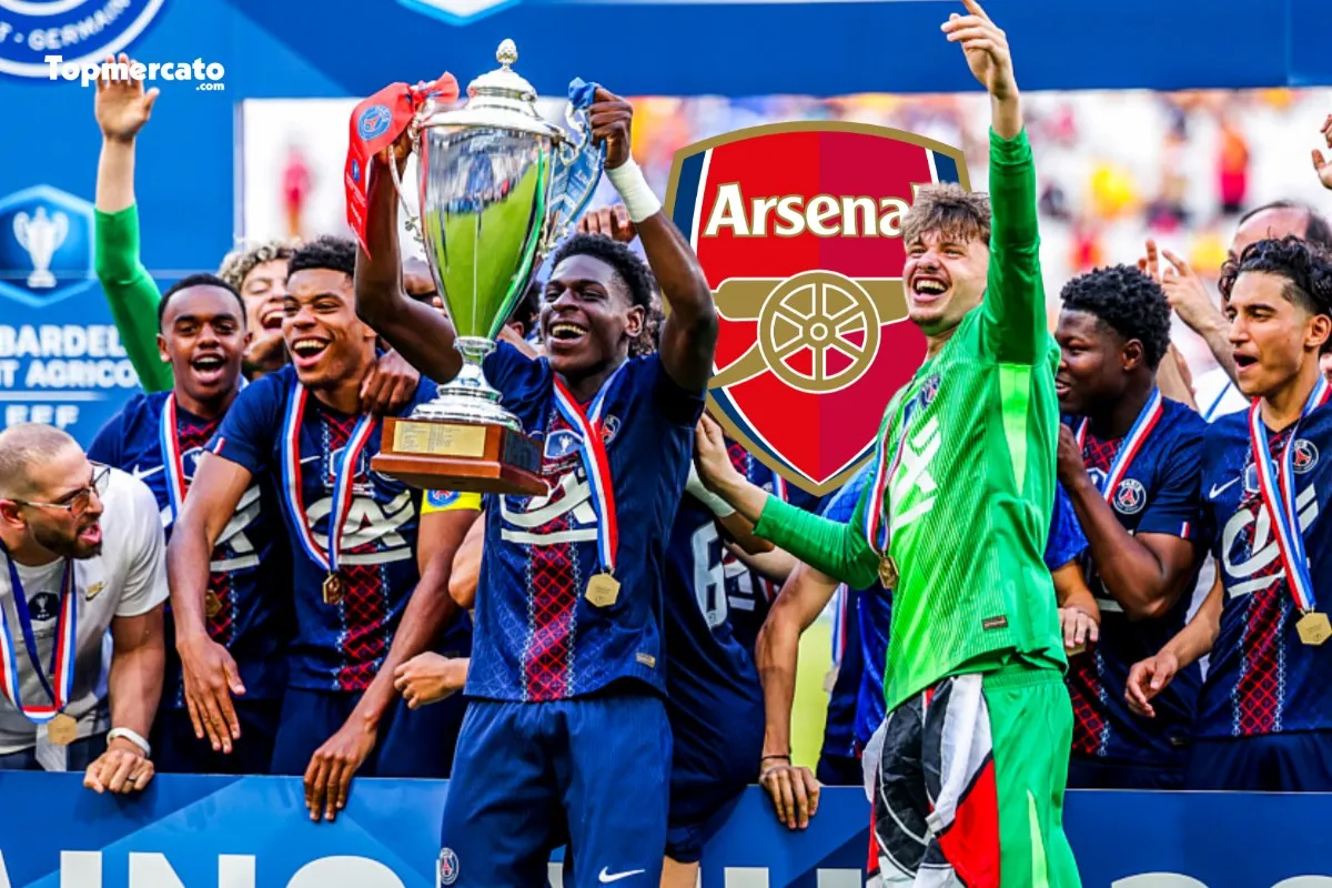 Mercato PSG : Arsenal veut doubler le Paris FC pour s’offrir un titi à 0€