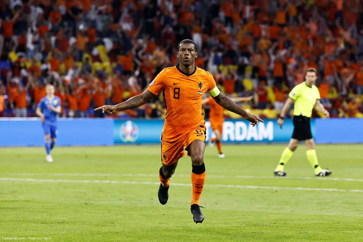Georginio Wijnaldum, Pays-Bas - Ukraine