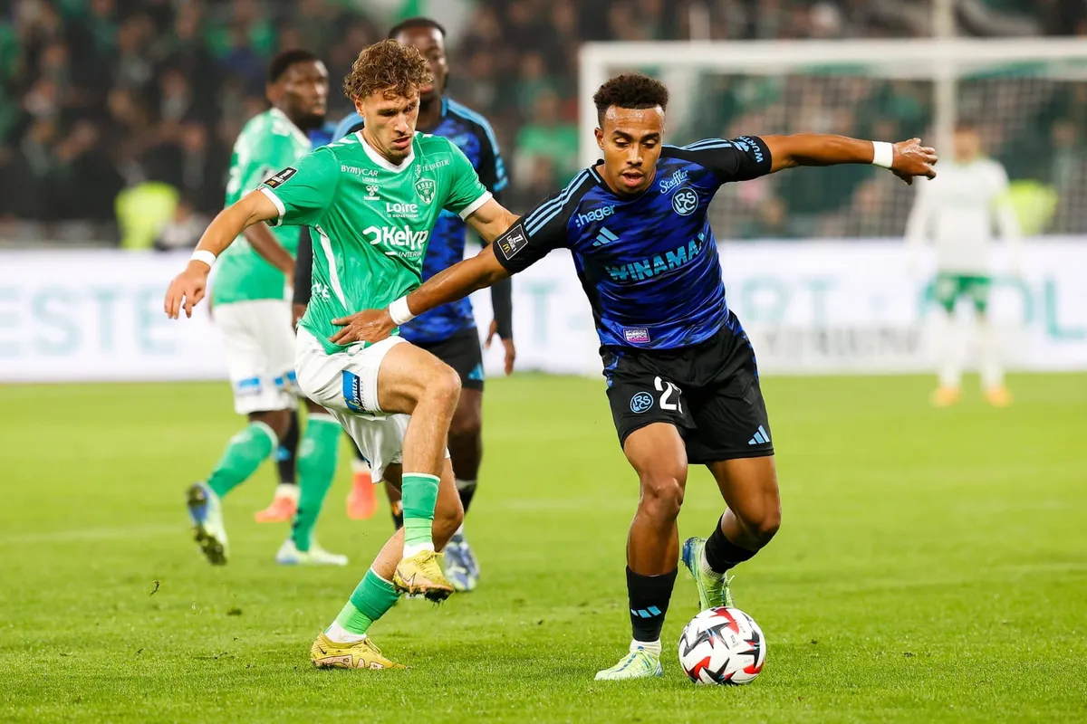 Lucas Stassin Guéla Doué ASSE Saint-Etienne Strasbourg RCSA