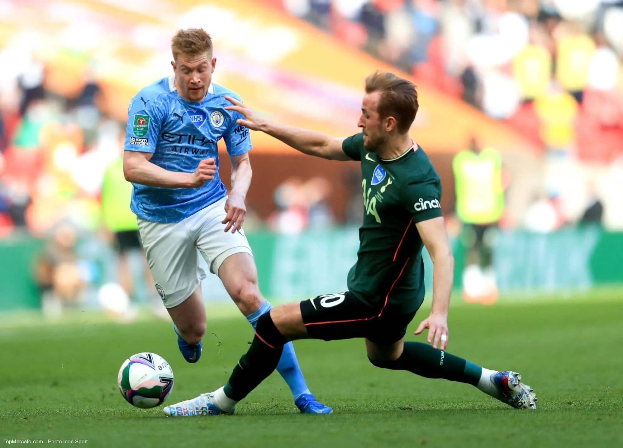 Kevin De Bruyne et Harry Kane, Man City-Tottenham