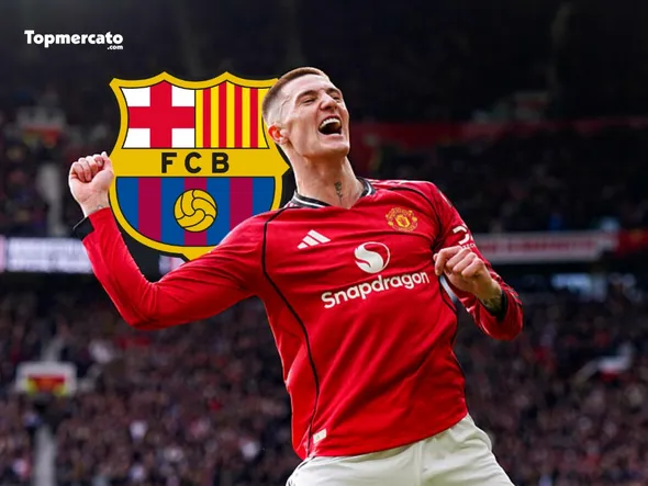 Mercato Barça : Benjamin Sesko en plan B derrière Julian Alvarez, Manchester United réagit