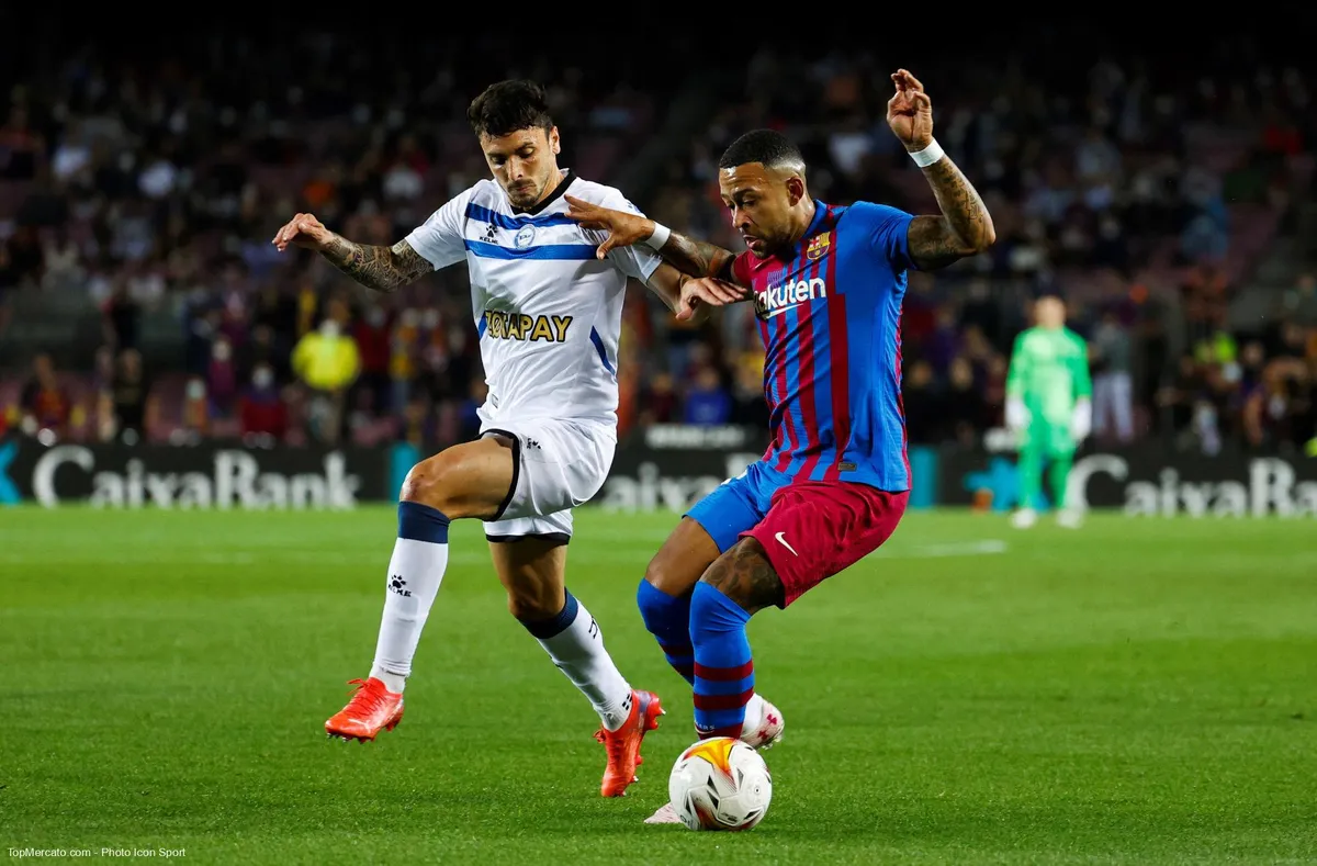 Memphis Depay, match FC Barcelone Barça-Deportivo Alavés