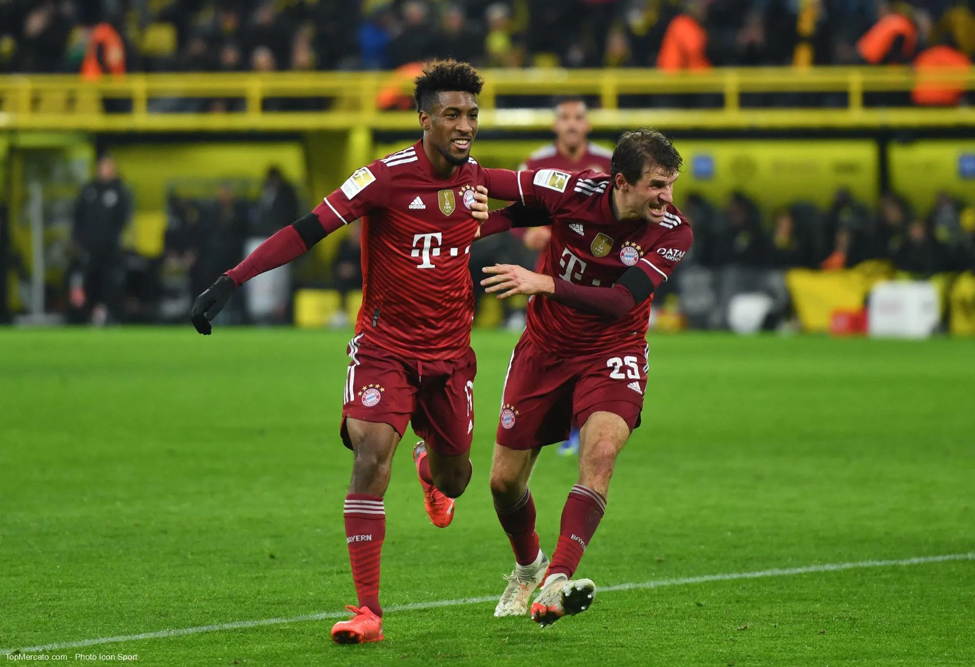 Kingsley Coman et Thomas Müller, Bayern Munich