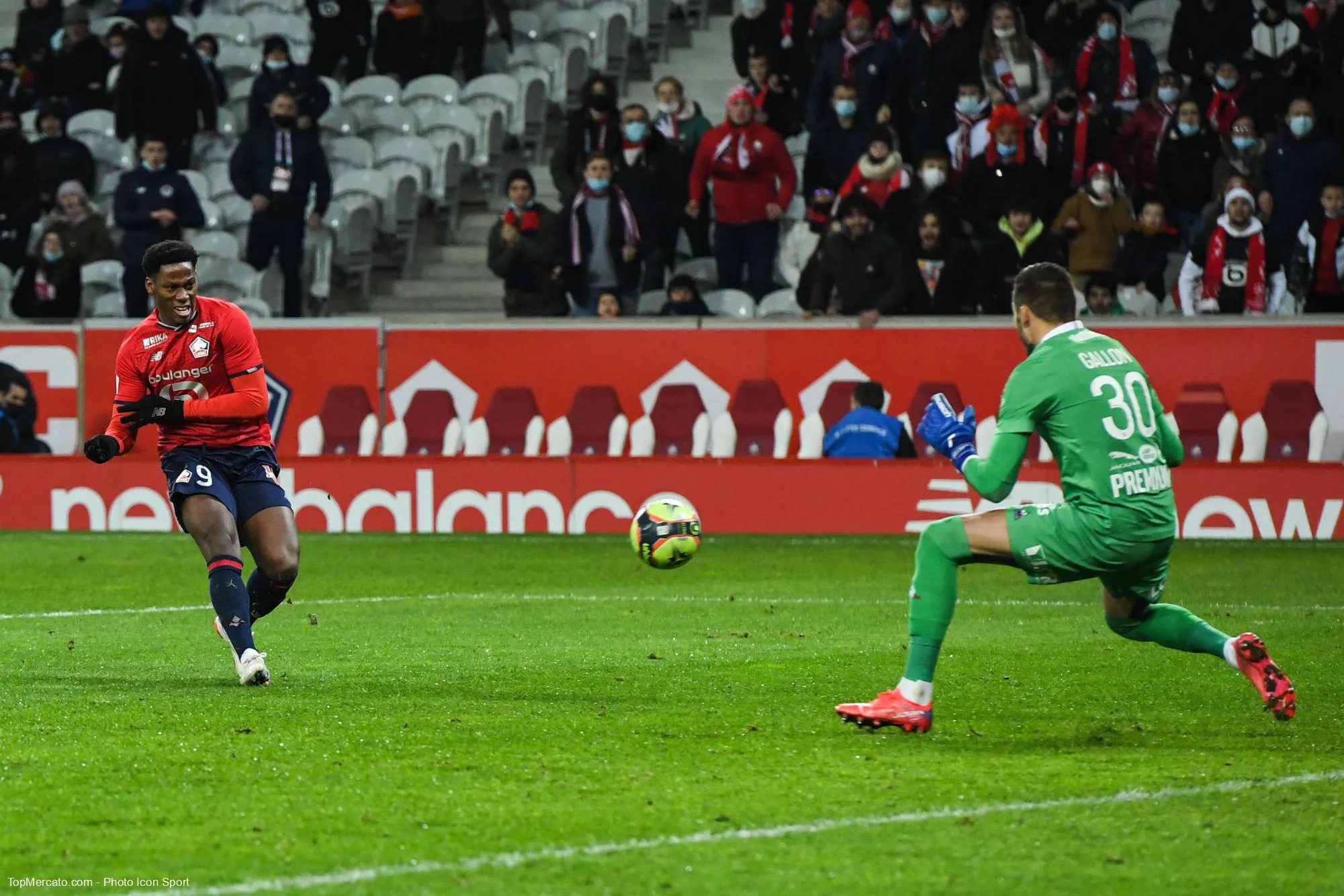 Jonathan David, match LOSC Lille-ESTAC Troyes