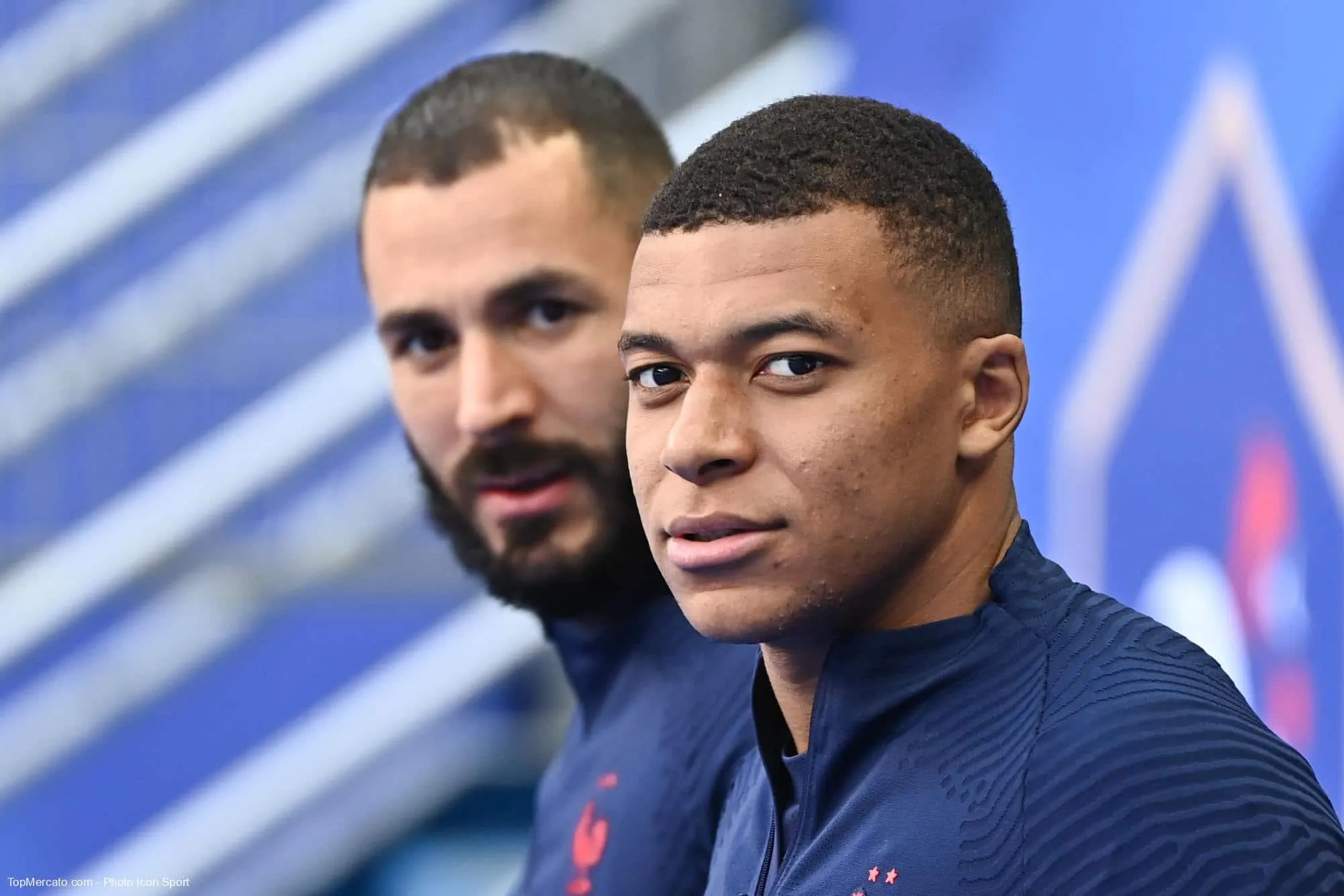 Kylian Mbappé et Karim Benzema