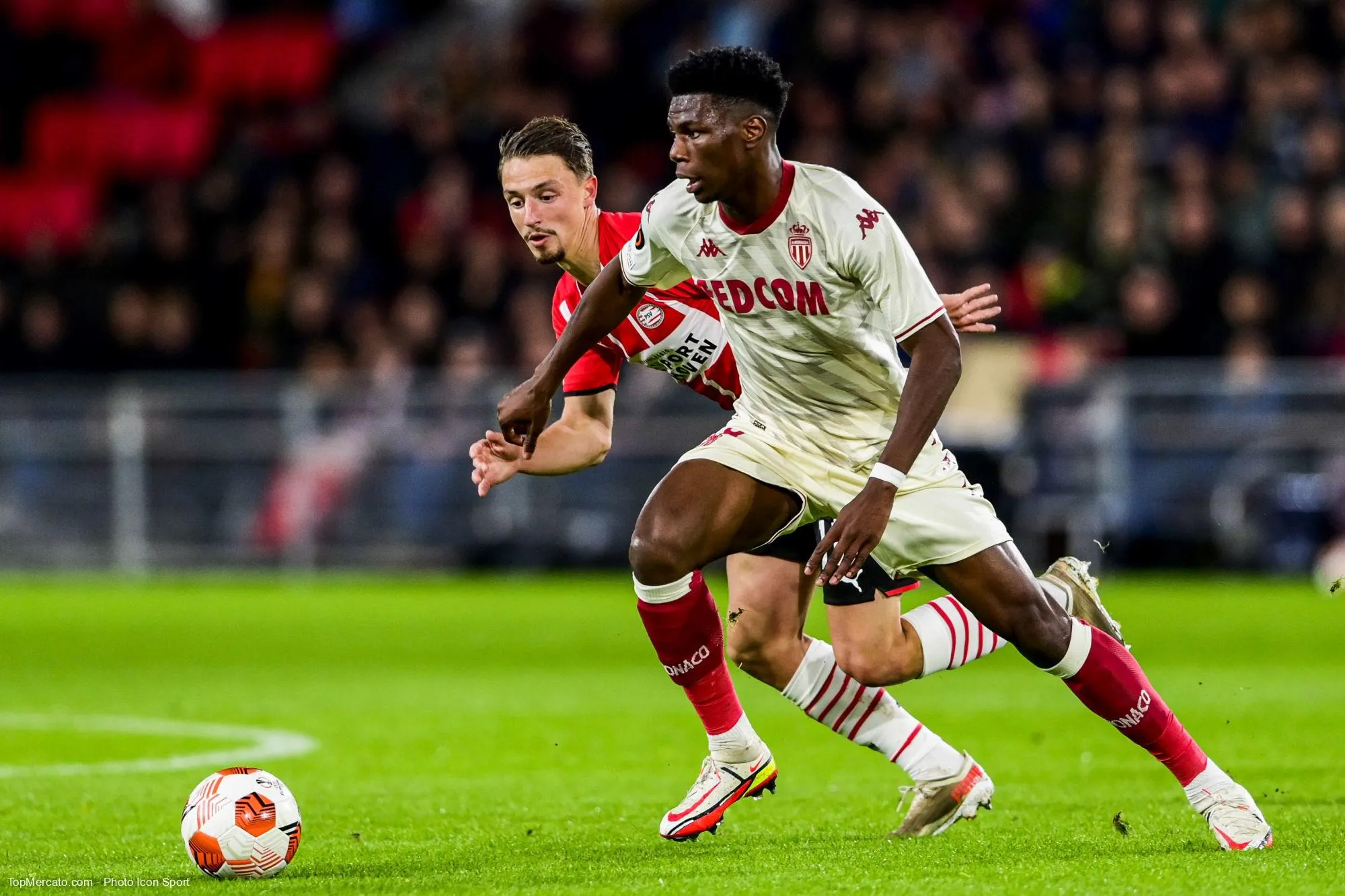 Aurélien Tchouaméni, match PSV - AS Monaco