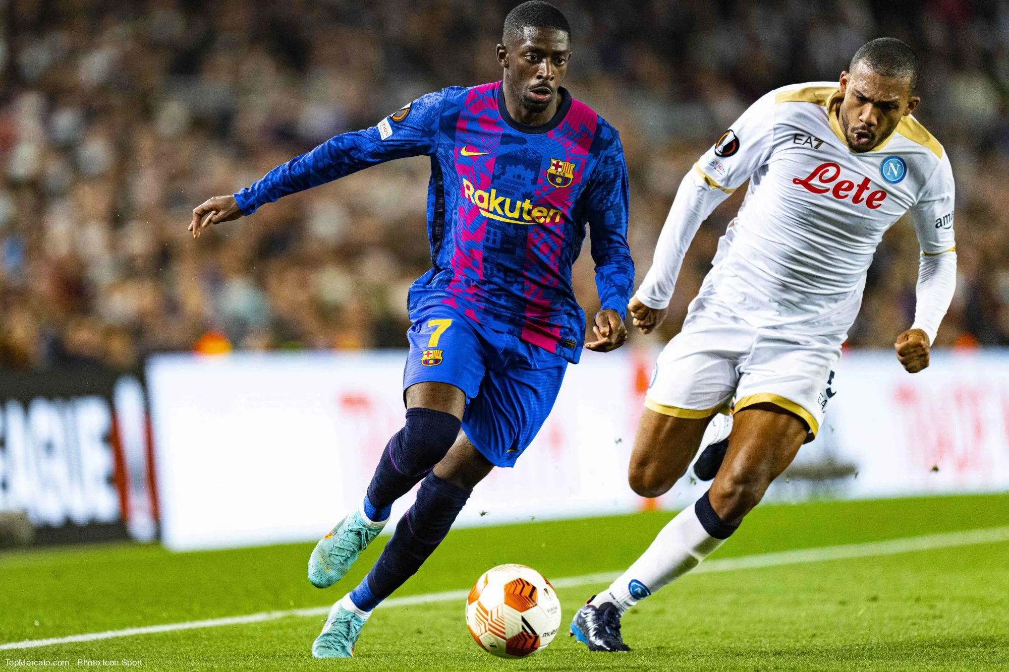 Ousmane Dembélé, match FC Barcelone Barça-Naples Napoli