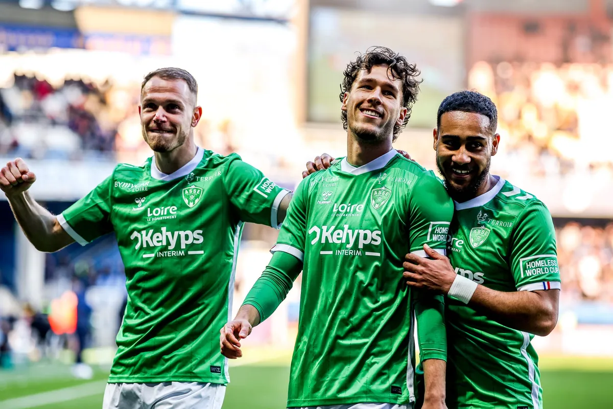 Irvin Cardona Lucas Stassin Yvann Maçon ASSE