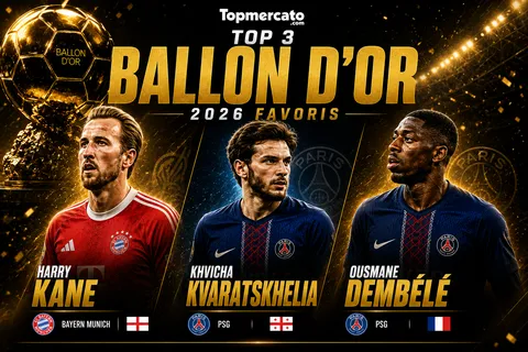 Le Top 12 des favoris du Ballon d’Or 2026