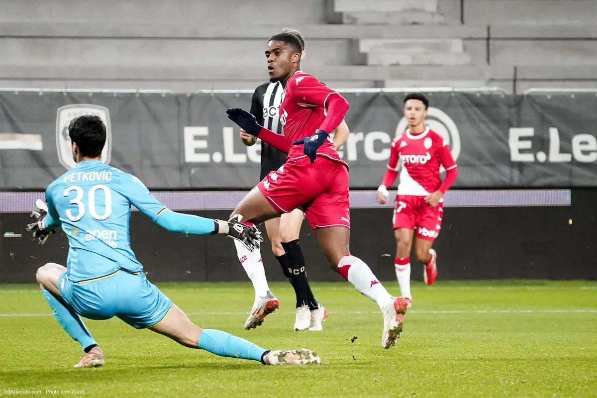 Myron Boadu, match SCO Angers-ASM Monaco