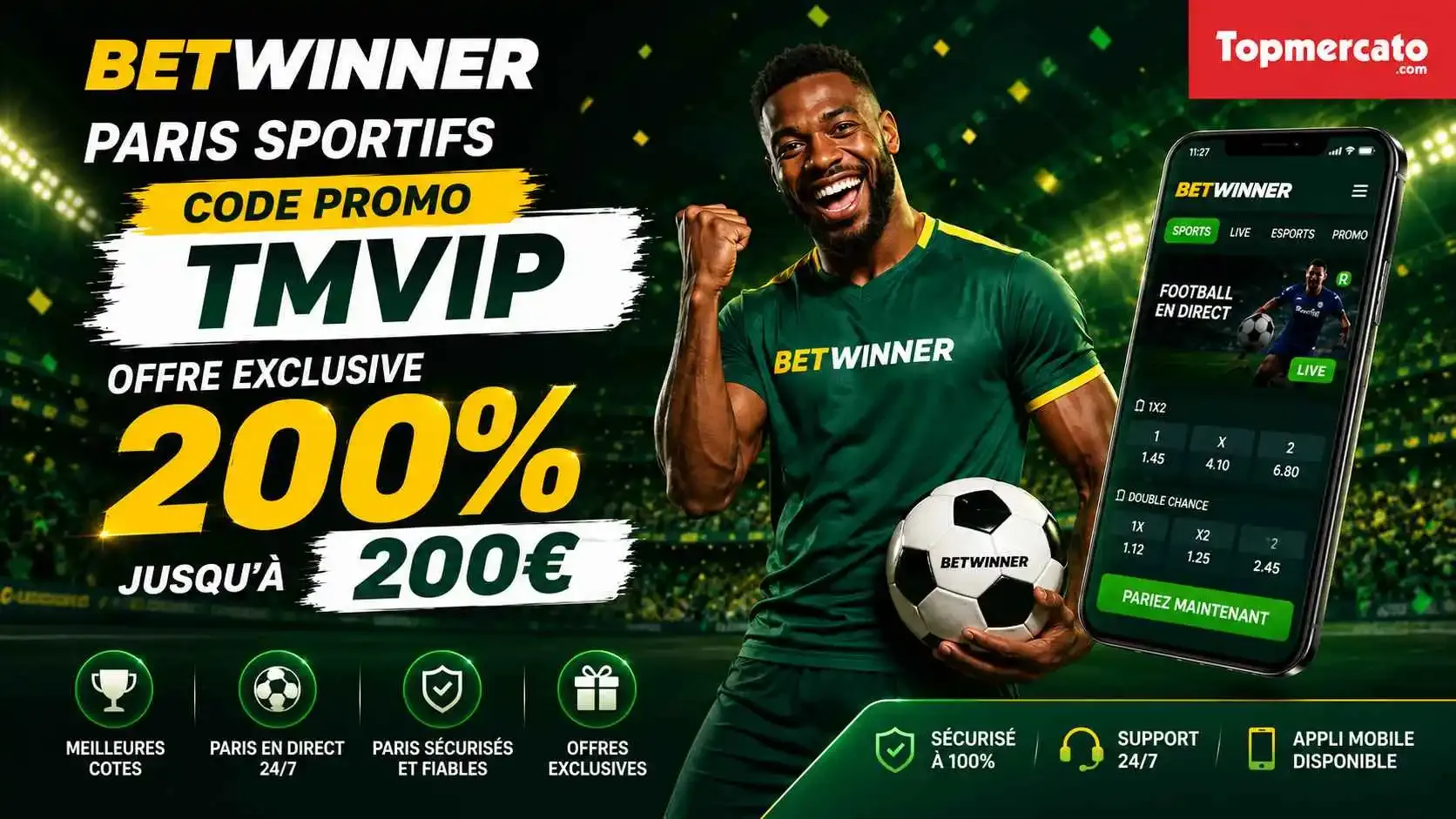Conditions bonus sport Betwinner