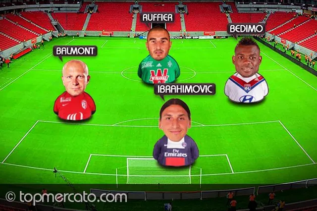 L’équipe-type de la 28e journée de Ligue 1