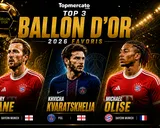 Le Top 12 des favoris du Ballon d’Or 2026