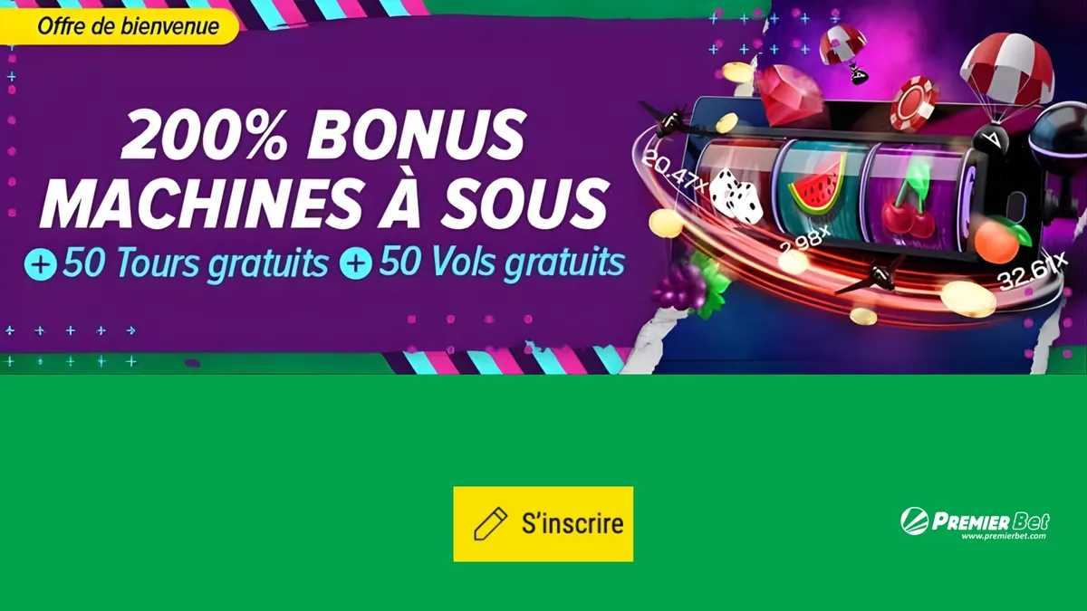 Gagnez jusqu'à 200 % de bonus casino avec le code promotionnel de Premier Bet