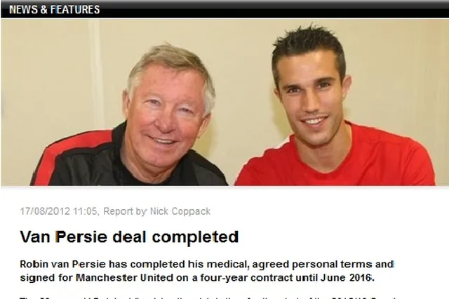 Man Utd : Van Persie veut des trophées, Fergie exulte