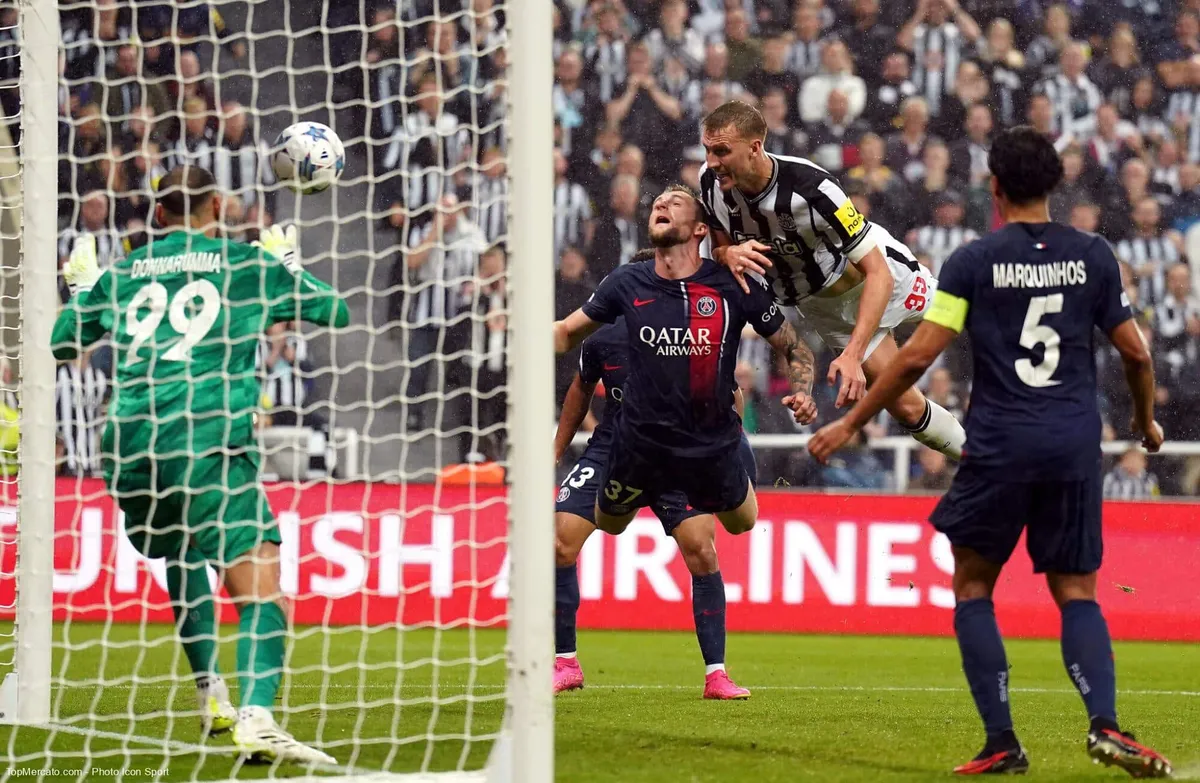 Gianluigi Donnarumma Milan Skriniar Marquinhos Dan Burn Newcastle PSG