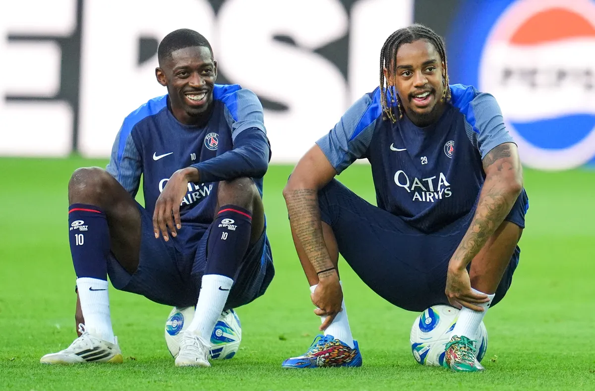 Ousmane Dembélé, Bradley Barcola, PSG