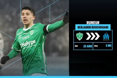 Mercato ASSE : l’OM est-il le “gros club français” sur le coup pour Benjamin Bouchouari ?